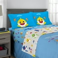 thumbnail image 6 of Baby Shark Kids Full Bed in a Bag, Comforter and Sheets, Blue, Nickelodeon, 6 of 9