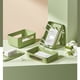 thumbnail image 4 of Caja de almacenamiento para enrutador, diseño desmontable con múltiples orificios, de plástico, anticaídas, para gestión de cables, color verde, 2 capas, 4 of 7
