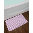 thumbnail image 2 of Cupcake Bath Mat, Bakery Treats Full of Hearts Valentine's Day Romantic Celebration, Plush Bathroom Decor Mat with Non Slip Backing, 29.5" X 17.5", Fuchsia Purple, by Ambesonne, 2 of 2