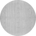 thumbnail image 1 of Ahgly Company Indoor Round Solid Gray Modern Area Rugs, 4' Round, 1 of 1