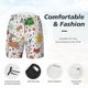 thumbnail image 3 of Balery Winter Christmas And New Year Deer Bañador para hombre, shorts de playa de secado rápido con entrepierna y forro de compresión-3X-Large, 3 of 6
