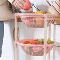 thumbnail image 4 of Honmine Multifunctional Plastic Storage Basket Floor Tripod Kitchen Vegetable and Fruit Storage Rack Drain Rack, 4 of 6
