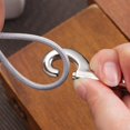 thumbnail image 3 of 5pcs Zinc Alloy Double End Bolt Snap Hook Practical Double Ended Snaps Diving Clips Key Ring Silver, 3 of 7