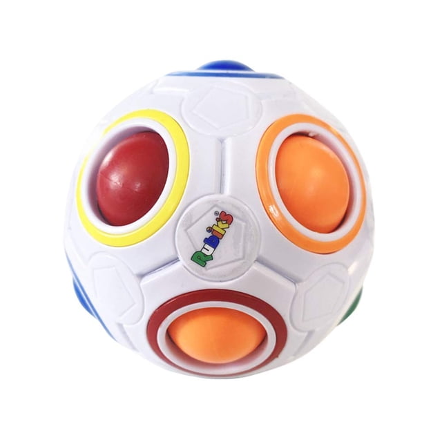 Puzzle Rubik's Cube, bola arcoíris a juego de colores con 11 bolas