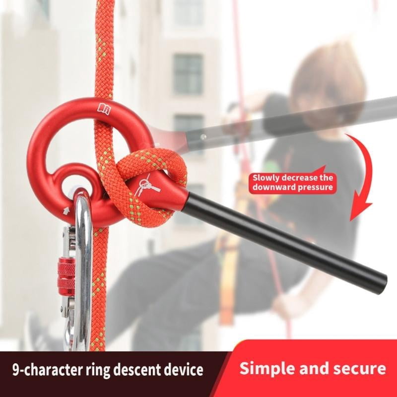 CEORPER Aluminum Alloy Figure Belay Device Abseiling Downhill Equipment Accessories