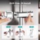 thumbnail image 5 of Soporte para cabezal de ducha sin taladrar – Soporte ajustable para ducha de mano para barras redondas | Soporte giratorio de 360 grados con gancho, ABS antideslizante, fácil instalación para baño, 5 of 6