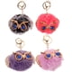 thumbnail image 1 of 4 llaveros de bola de piel sintética de búho, bonitos llaveros para mochilas, bolsos, llaveros, decoración colgante para niñas., 1 of 7