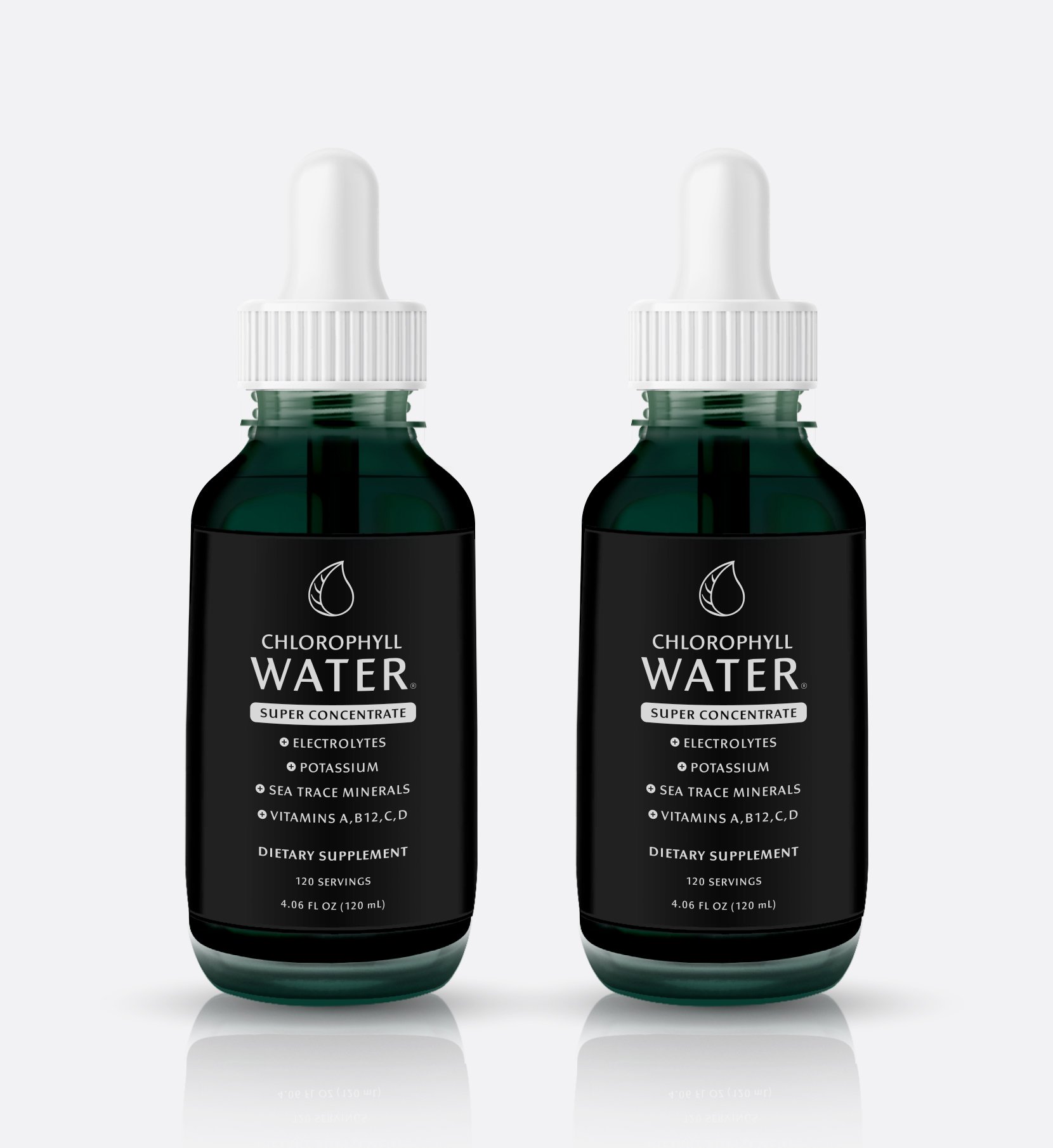2 Pack Chlorophyll Water® Drops SUPER CONCENTRATE Liquid Chlorophyll