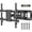 black 37-85 Inch, variant on Fixed TV Wall Mount for 43 to 100 Inch TVs, Low Profile Design, Space-Saving 0.9'' from Wall, Heavy Duty One-Piece Bracket up to 220 lbs, Max VESA 800x600mm, Fits 16''/24''/32'' Wood Studs