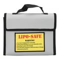 thumbnail image 2 of Bags Flame Lipo Ya-2011 Model Airplane Lithium Battery Anti-Explosion Bag Double Layer Fire Bag Silver, 2 of 8