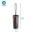 thumbnail image 4 of Toilet Brush Holder Set Bpa-Free Compact Design Stiff Bristle Efficient Cleaning, 4 of 6