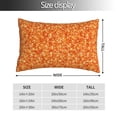 thumbnail image 4 of Disketp Pillow Covers Orange Glitter Pattern Throw Pillow Case Cushion Covers,Cushion For Bedroom,Couch,Home-16"X24", 4 of 8