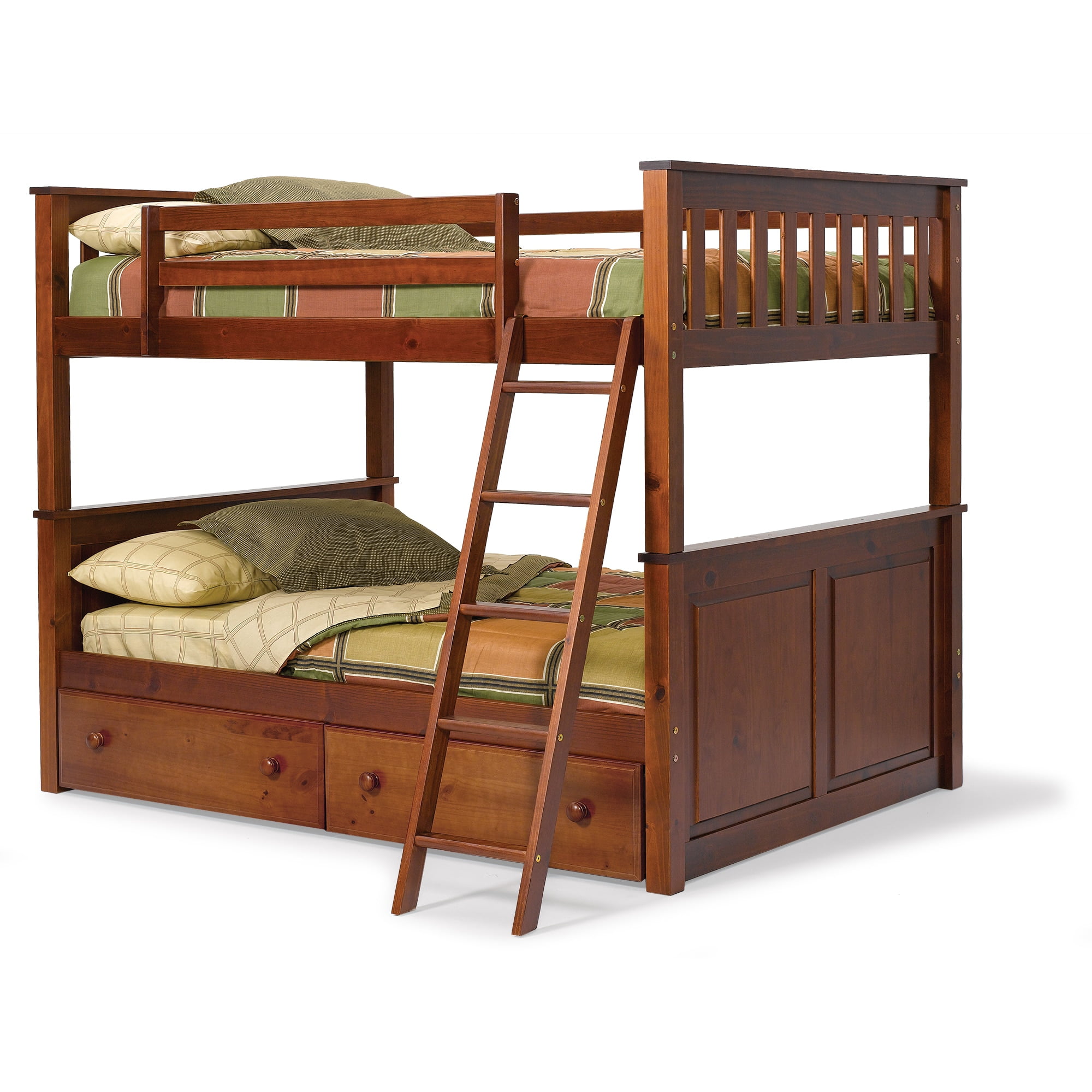 Woodcrest Pine Ridge Full Mission Bunk Bed Com