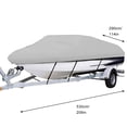 thumbnail image 4 of 14-16 ft V-Shaped Boat Cover, Heavy-Duty 210D Oxford Waterproof Cover - Comes with 4 Sandbags + 4 Separate Ropes, 4 of 7