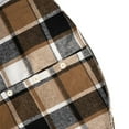 thumbnail image 4 of Blmnix Cottagecore Button Up Shirt Women Plaid Brown Shirts for Women V-Neck Long Sleeve Tees, 4 of 7