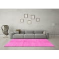 thumbnail image 3 of Ahgly Company Indoor Round Abstract Pink Modern Area Rugs, 5' Round, 3 of 4