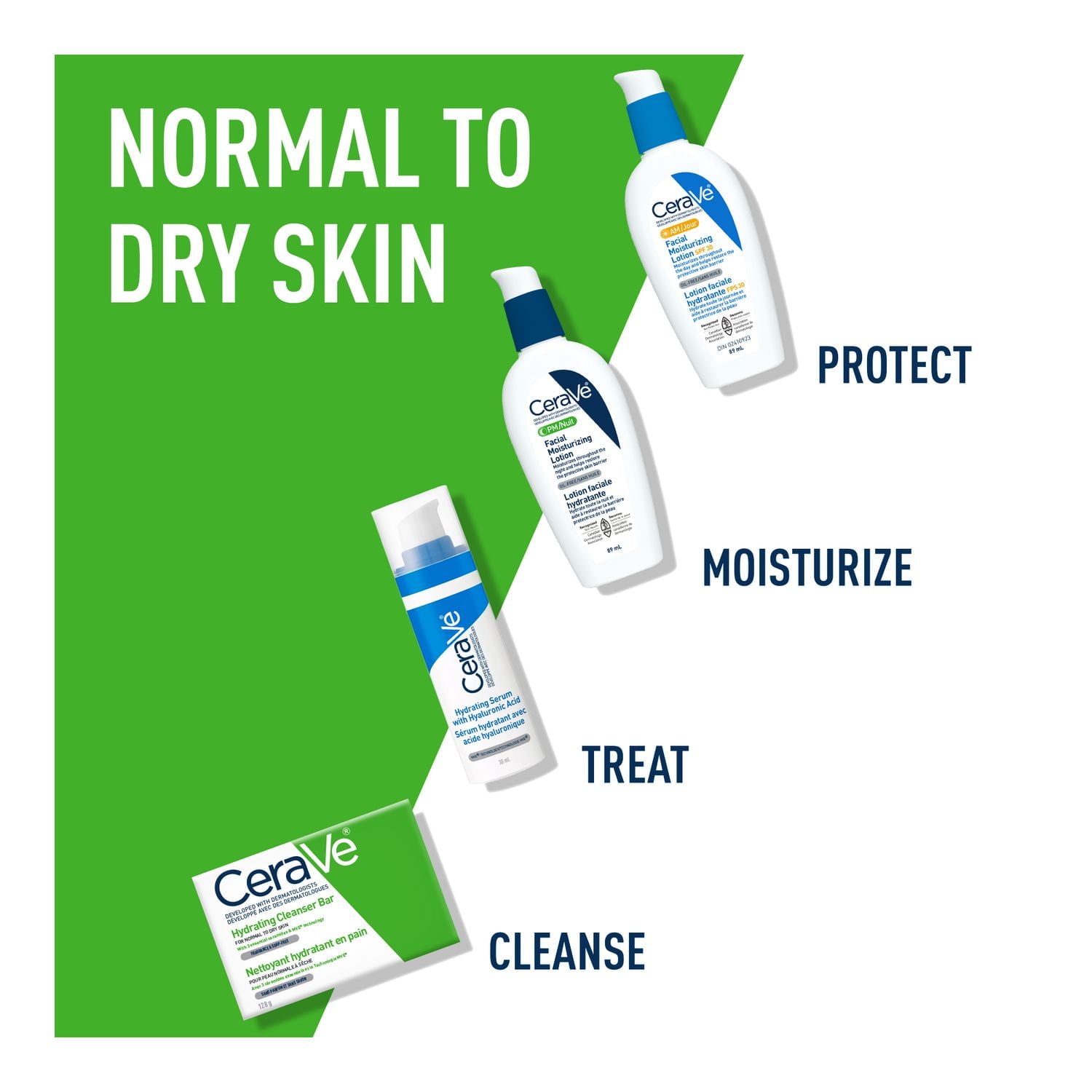 Pain Nettoyant Hydratant aux 3 Céramides & Acide Hyaluronique | 128G | Nettoyant pour le corps et le visage sans savon | Sans parfum et non irritant Barre Nettoyante Hydratante