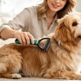 thumbnail image 5 of Pet Undercoat Comb, Double Sided Deshedding Grooming Brush With Stainless Teeth For Removing Mats Tangles Loose Fur, Professional Pet Hair Removal Tool for Dogs Cats Long Coat Daily Grooming, 5 of 6