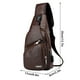 thumbnail image 2 of Men's Chest Bag USB Charging Messenger Bag Outdoor Sports Travel Shoulder Bag Crossbody Bag for Hiking Cycling Festival, 2 of 3