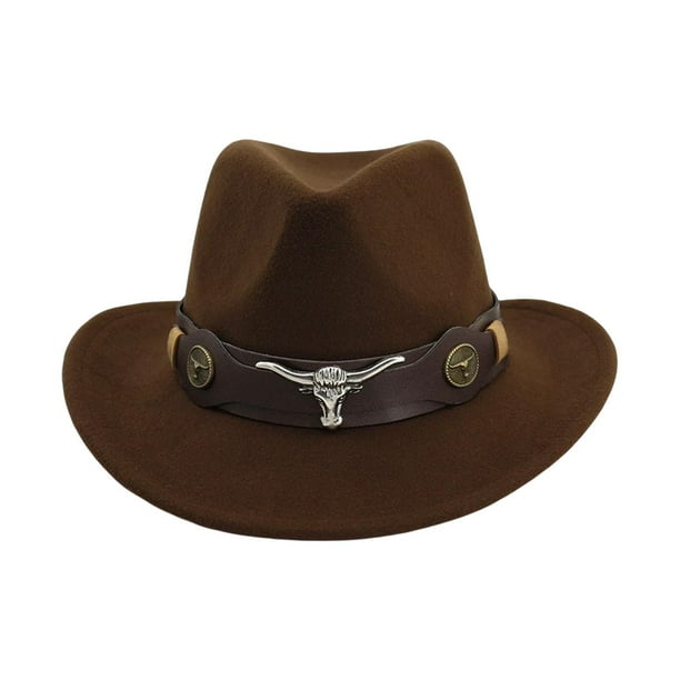 Sombrero de vaquero informal, accesorios para fotos, disfraz de cosplay, sombrero ligero y cómodo para Café Zulema Sombrero de vaquero occidental