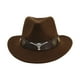 thumbnail image 1 of Sombrero de vaquero occidental Sunnimix para adultos Café, 1 of 8