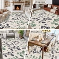 thumbnail image 5 of Green Grey Botanical Area Rugs 5'x8', Small Throw Rugs for Classroom Bedroom, Rustic Country Spring Floral Summer Leaf Indoor Outdoor Rug Non-Slip Low Pile Carpet Runner Reversible Floor Mats, 5 of 8
