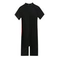 thumbnail image 3 of Alvivi Girls One-piece Rash Guard Zippered Shorty Wetsuit Swimsuit Short Sleeves Swimwear 8-16, 3 of 7