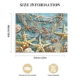 thumbnail image 3 of Chilfamy   Canvas Wall Art Starfish Shell Painting Prints Beach Nature Picture Canvas Artwork for Home Kitchen Bathroom Living Room Wall Decor Ready to Hang 20x16 in/16x12 in, 3 of 6