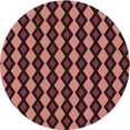 thumbnail image 1 of Ahgly Company Indoor Round Patterned Valentine Red Area Rugs, 7' Round, 1 of 1