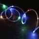 thumbnail image 5 of Juego de 2 luces LED de cadena con carga USB, 33 pies, 100 luces de cadena LED, 8 luces de tubo que cambian de color, para interior/exterior, impermeables para decoración, 5 of 5