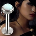 thumbnail image 4 of KEINXS Opal Crystal Body Piercing Lip Nose Stud Labret Ring Bar Club Jewelry 6-8mm, 4 of 8