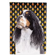 Carolines Treasures SC9172-FLAG-PARENT Springer Spaniel Candy Corn Halloween Portrait Flag multicolor