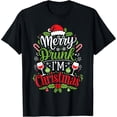 thumbnail image 2 of 100% Cotton Merry Drunk I'm Christmas Funny Wine Holiday Drinking Xmas T-Shirt, 2 of 5