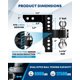 thumbnail image 2 of Receptor ajustable Trailer Hitch Kohree de 2 pulgadas, 12,500 libras, 2 of 8