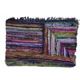 thumbnail image 1 of Aakriti Handmade Rag Rug, Chindi Rug, Multicolored, Indian Rug, Recycled Rug, Boho Style, Decorative Rug ( 5x3 ft) (Blue), 1 of 5