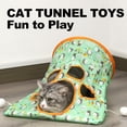 thumbnail image 2 of Combo de túnel y cubos para gatos para gatos de interior con pelota de juego, tienda de campaña y cubos interactivos plegables para gatos que aumentan la diversión, esconden y buscan túnel misterioso,, 2 of 8