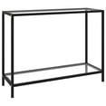 thumbnail image 1 of vidaXL Table Console Transparent 100x35x75 cm Verre Trempé, 1 of 4