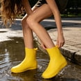 thumbnail image 6 of Homellea Silicone Rain Shoe Covers, Waterproof Reusable Overshoes with Non Slip Sole, Portable Foldable Shoe Protectors for Walking, Cycling, Gardening and Travel, 1 Pair, 6 of 8