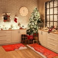 thumbnail image 2 of Christmas Kitchen Floor Mats, Non Slip Kitchen Rug Set, L Shape Cushioned Antifatigue Polyester Floor Mats for Entryway, Dining Room, Bathroom, 2 Piece Red Thickened Encryption Runner Set, 2 of 7