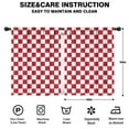 thumbnail image 2 of Blackout Kids Curtains,White Red Checkered Childrens Insulated Curtains Set Of 2,Bedroom Essentials,Toddler Room Decor 42"x54"(106x137cm), 2 of 4