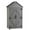 Grey, variant on Outdoor Storage Cabinet, Garden Wood Tool Shed, Outside Wooden Shed Closet With Shelves And Latch For Yard 39.56"x 22.04"x 68.89",Brown