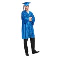 thumbnail image 2 of TOPTIE Economic Unisex Graduation Set Gown Cap Tassel 2021 Size 39"-63" Blue, 2 of 6