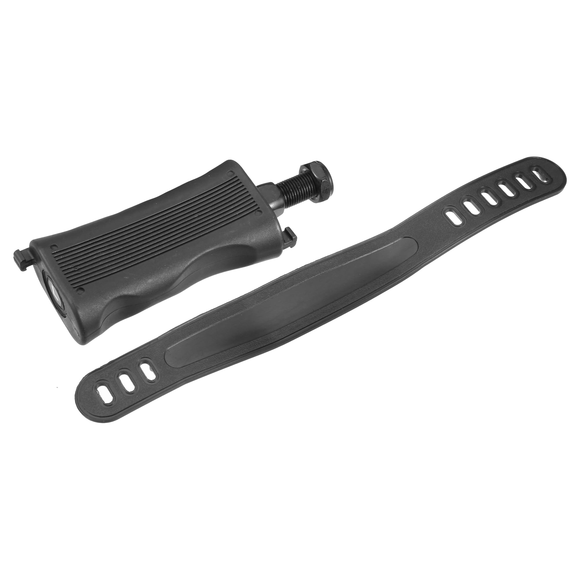 Unique Bargains Pair Exercise Bike Pedals Straps 1/2" Spindle Cycling 12.7mm Spindle Black