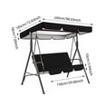 thumbnail image 4 of BotaniNest Outdoor Patio Shade Cover Protecting Shield For Sun And Weather Outdoor Swing, 4 of 7