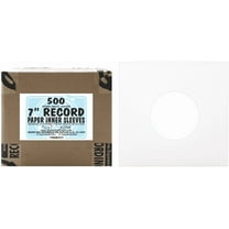 (500) Archival Quality Acid-Free Heavyweight Paper Inner Sleeves for 7" Vinyl Records #07IW, This listing is for 500 individual inner sleeves By Square Deal Recordings Supplies