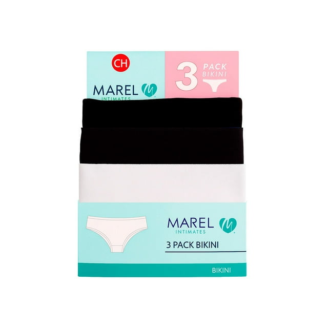 Bóxers Marel para Mujer, Algodón Multicolor Talla CH, 3 Piezas