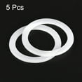thumbnail image 3 of Uxcell Gasket Seal Coffee Maker White Silicone Ring  56x73x3.3mm for 6-Cup Aluminium Coffee Pot, Pack of 5, 3 of 5