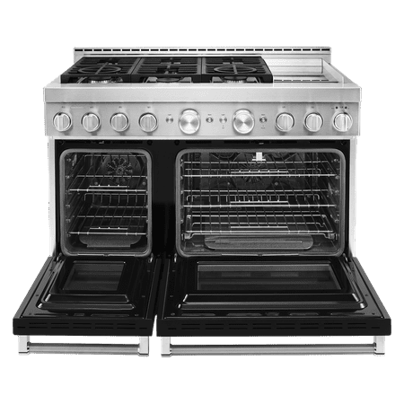 KITCHENAID KFGC558JBK professional gas range