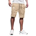 thumbnail image 4 of Men's Quick-Dry Outdoor Cargo Shorts, Lightweight Flat-Front Casual Shorts with Multi-Pocket for Sports & Daily Wear ,Khaki L, 4 of 4