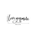 thumbnail image 2 of unbranded De Pared En Hierro Con Mensaje Love You More Para Y Dormitorio, 2 of 8